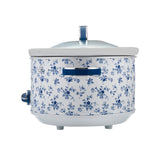 Laura Ashley China Rose Slow Cooker 6.5 Litre in White and in Blue - Image 04