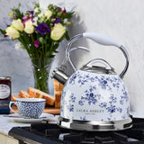 Laura Ashley China Rose Stovetop Kettle 2.5 litre in White - Image 02