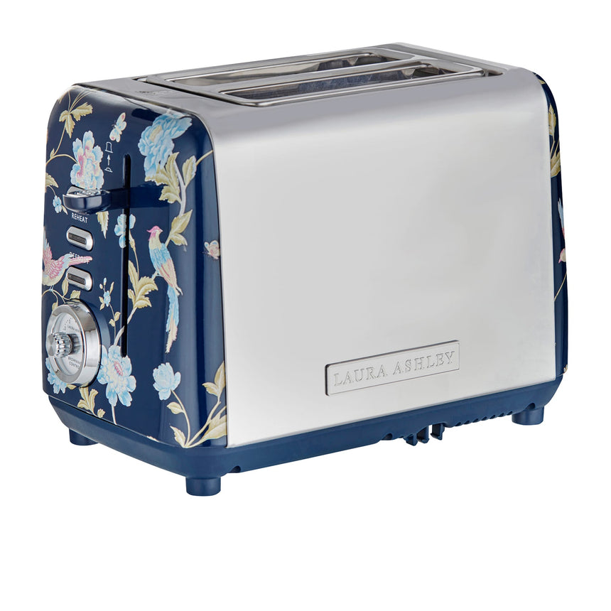 Laura Ashley Elveden 2 Slice Toaster Navy in Blue - Image 01