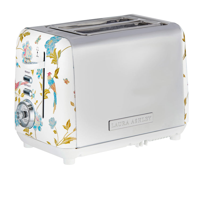 Laura Ashley Elveden 2 Slice Toaster in White - Image 01