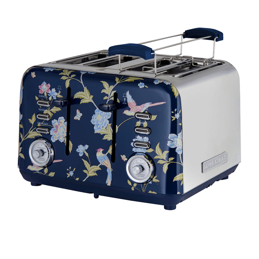 Laura Ashley Elveden 4 Slice Toaster Navy in Blue - Image 06