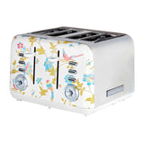 Laura Ashley Elveden 4 Slice Toaster in White - Image 01