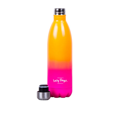 Lazy Dayz Jumbo Drink Bottle 1L Orange Pink Ombre - Image 02