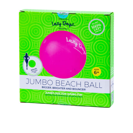 Lazy Dayz Jumbo Beach Ball Pink - Image 02