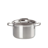 Le Creuset 3ply Stainless Steel Deep Casserole 20cm - Image 01