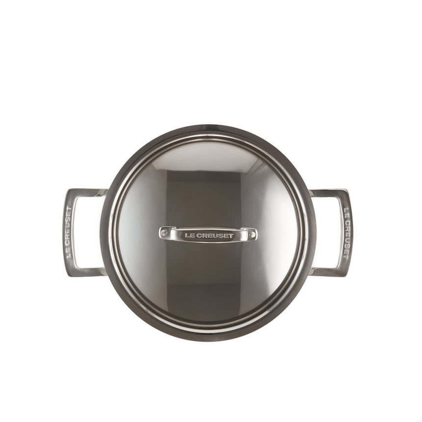 Le Creuset 3ply Stainless Steel Deep Casserole 20cm - Image 04