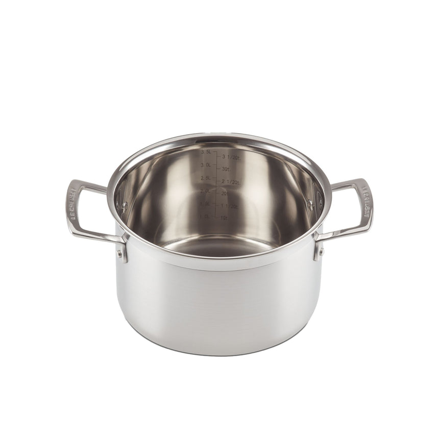 Le Creuset 3ply Stainless Steel Deep Casserole 20cm - Image 05