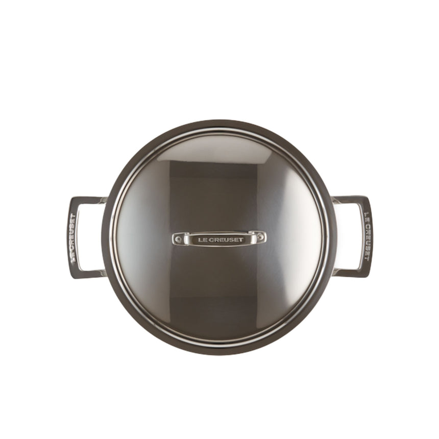 Le Creuset 3ply Stainless Steel Deep Casserole 24cm 6L - Image 04