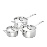 Le Creuset 3ply Stainless 3 Piece Cookware Set - Image 01