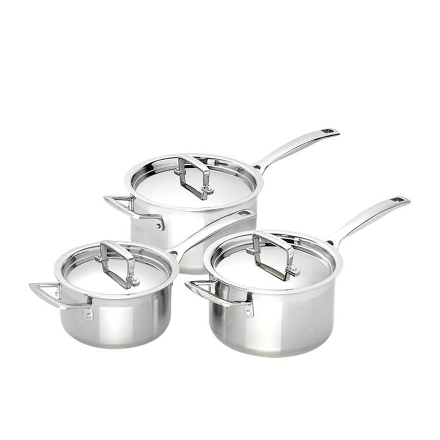 Le Creuset 3ply Stainless 3 Piece Cookware Set - Image 01