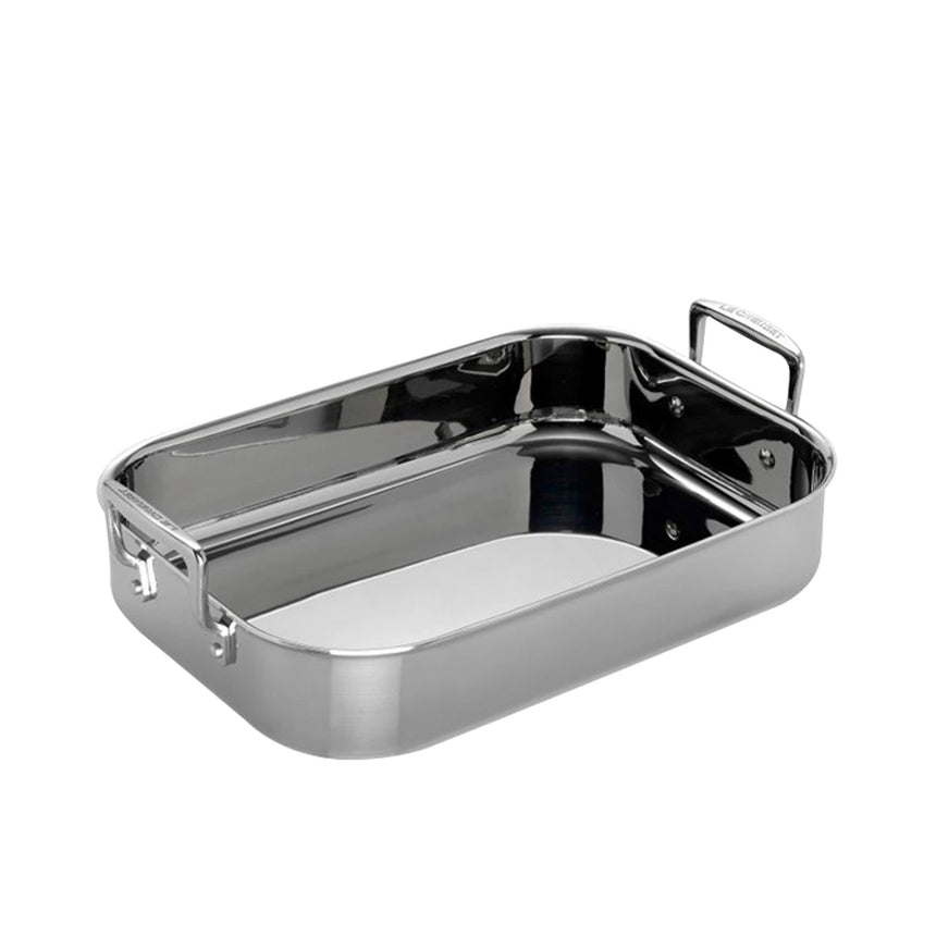 Le Creuset 3ply Stainless Steel Rectangular Roaster 35 x 25cm - Image 01