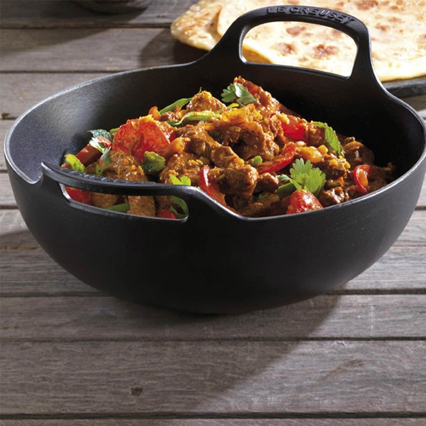 Le Creuset Cast Iron Balti Dish 24cm - 2.7L Satin Black - Image 03