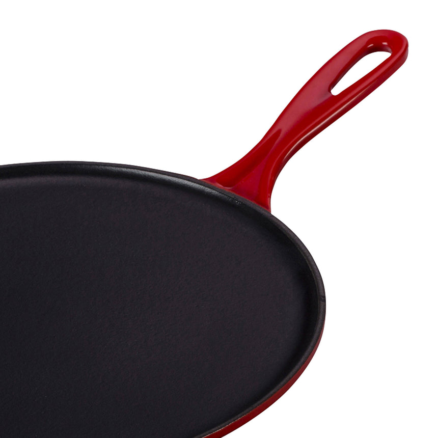 Le Creuset Signature Cast Iron Crepe Pan 27cm Cerise - Image 04