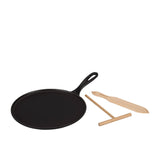 Le Creuset Signature Cast Iron Crepe Pan 27cm Satin in Black - Image 01