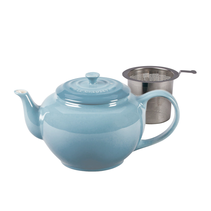 Le Creuset Teapot with Stainless Steel Infuser Coastal Blue - Image 01