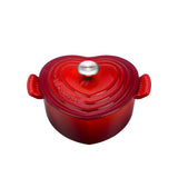 Le Creuset Signature Cast Iron Heart Shaped French Oven 20cm Cerise - Image 01