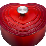 Le Creuset Signature Cast Iron Heart Shaped French Oven 20cm Cerise - Image 03