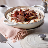 Le Creuset Signature Cast Iron Shallow Casserole 30cm Meringue - Image 03