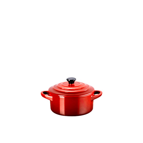 Le Creuset Stoneware Mini Round Casserole 10cm Cerise - Image 01