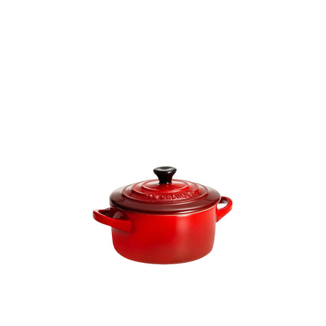 Le Creuset Stoneware Mini Round Casserole 10cm Cerise - Image 02