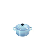 Le Creuset Stoneware Mini Round Casserole Coastal in Blue - Image 02