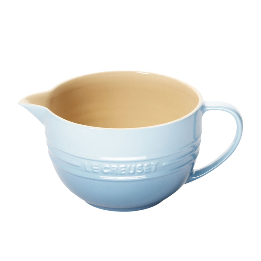 Le Creuset Stoneware Mixing Jug 17cm 2 Litre Coastal in Blue - Image 01