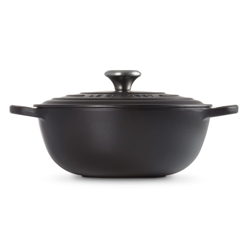 Le Creuset Signature Cast Iron Marmite 26cm Satin in Black - Image 03