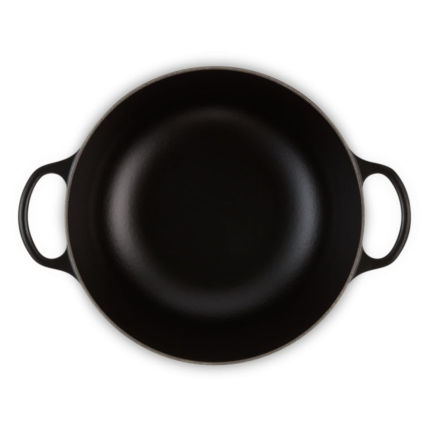 Le Creuset Signature Cast Iron Marmite 26cm Satin in Black - Image 04