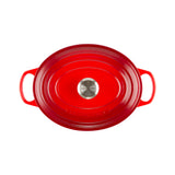 Le Creuset Signature Cast Iron Oval Casserole Cerise 27cm - Image 02