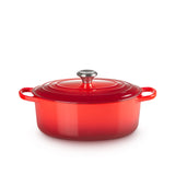 Le Creuset Signature Cast Iron Oval Casserole Cerise 27cm - Image 05