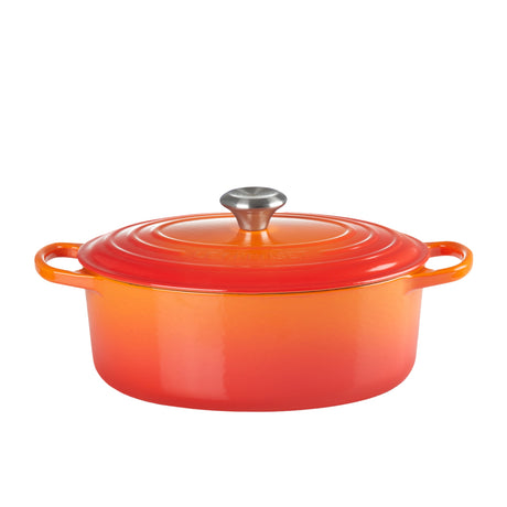 Le Creuset Signature Cast Iron Oval Casserole Volcanic 27cm - Image 02