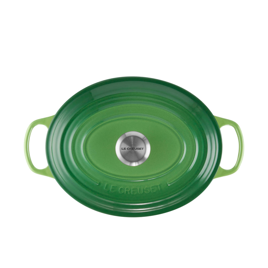 Le Creuset Signature Cast Iron Oval Casserole 29cm Bamboo Green - Image 06