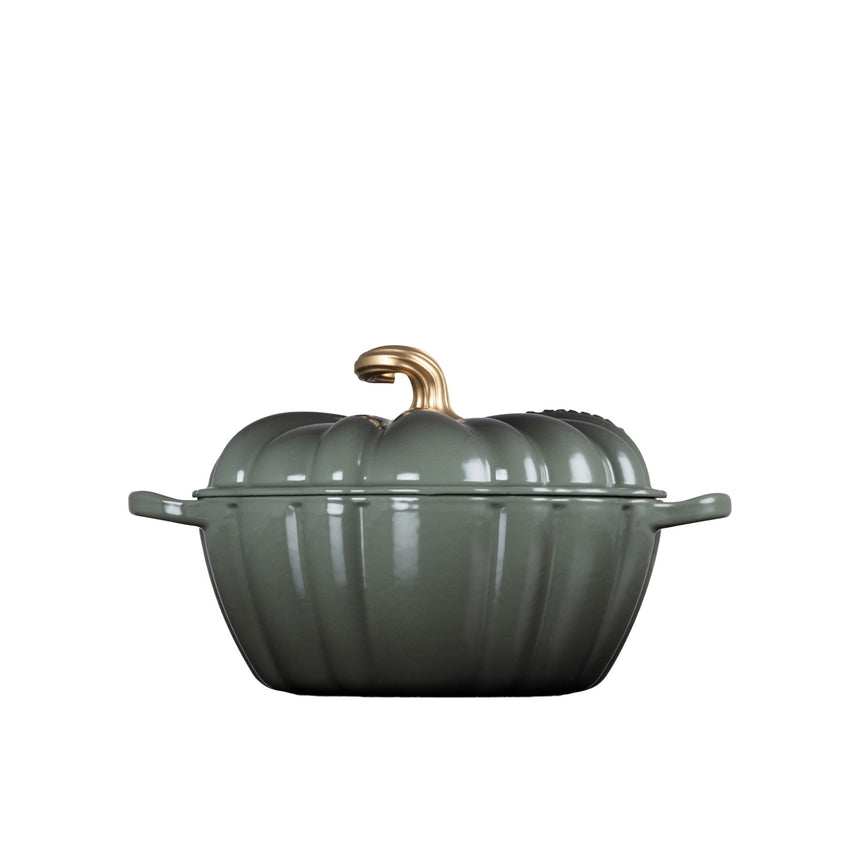 Le Creuset Signature Cast Iron Pumpkin Casserole 24cm - 3.7L Thyme - Image 05