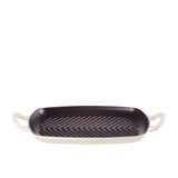 Le Creuset Signature Cast Iron Rectangular Grill 30x26cm Meringue - Image 01