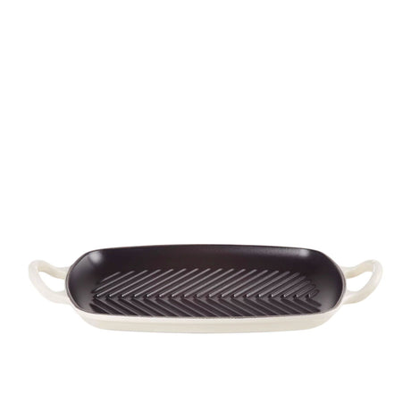 Le Creuset Signature Cast Iron Rectangular Grill 30x26cm Meringue - Image 01