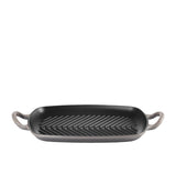 Le Creuset Signature Cast Iron Retangular Grill 30x26cm Flint - Image 01