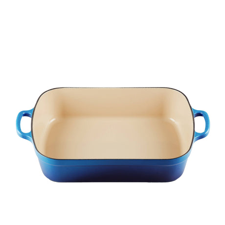 Le Creuset Signature Cast Iron Roaster 33cm Azure in Blue - Image 01