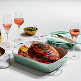 Le Creuset Signature Cast Iron Roaster 33x26cm Sage - Image 02