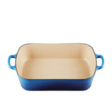 Le Creuset Signature Cast Iron Roaster 37cm Azure in Blue - Image 01