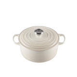 Le Creuset Signature Cast Iron Round Casserole 20cm Meringue - Image 01