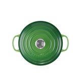 Le Creuset Signature Cast Iron Round Casserole 20cm Bamboo Green - Image 05