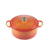 Le Creuset Signature Cast Iron Round Casserole 22cm - 3.3 Litre Volcanic - Image 01