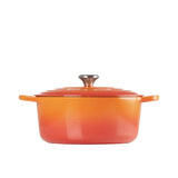 Le Creuset Signature Cast Iron Round Casserole 22cm - 3.3 Litre Volcanic - Image 03