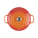 Le Creuset Signature Cast Iron Round Casserole 22cm - 3.3 Litre Volcanic - Image 04