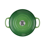 Le Creuset Signature Cast Iron Round Casserole 22cm Bamboo Green - Image 06