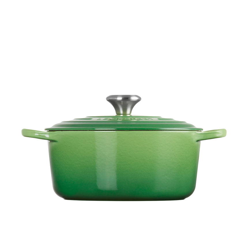 Le Creuset Signature Cast Iron Round Casserole 24cm Bamboo Green - Image 05