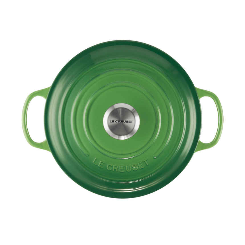 Le Creuset Signature Cast Iron Round Casserole 24cm Bamboo Green - Image 06