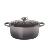 Le Creuset Signature Cast Iron Round Casserole 28cm - 6.7L Flint - Image 02