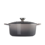 Le Creuset Signature Cast Iron Round Casserole 28cm - 6.7L Flint - Image 03