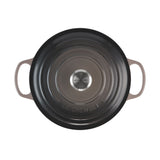 Le Creuset Signature Cast Iron Round Casserole 28cm - 6.7L Flint - Image 04